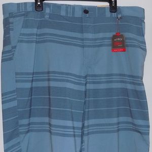 URBAN PIPELINE Flat Front SHORTS - BLUE Striped 40